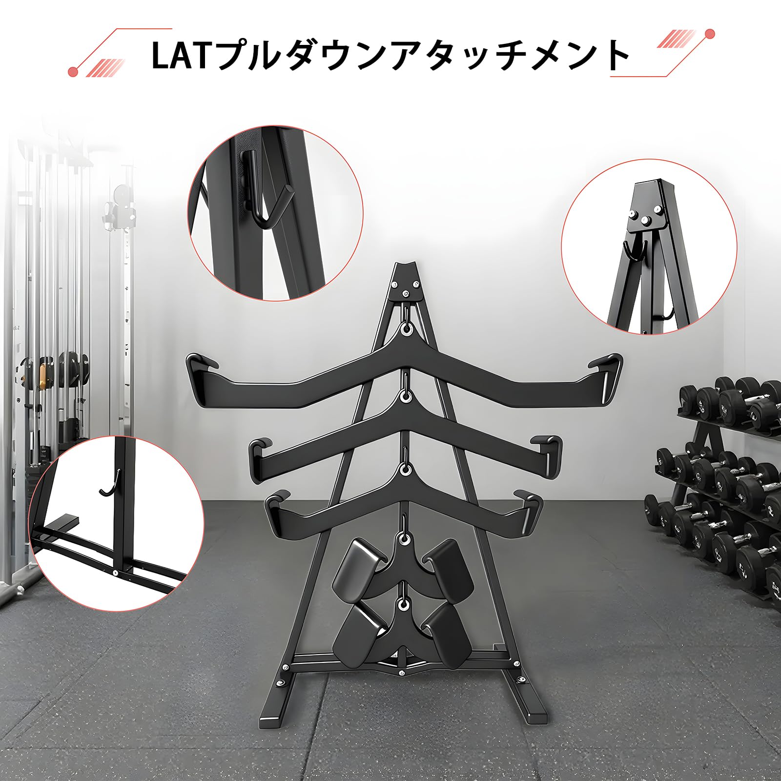 Amazon.co.jp: Isabally プルダウンバー収納ラック フック10個付き LAT