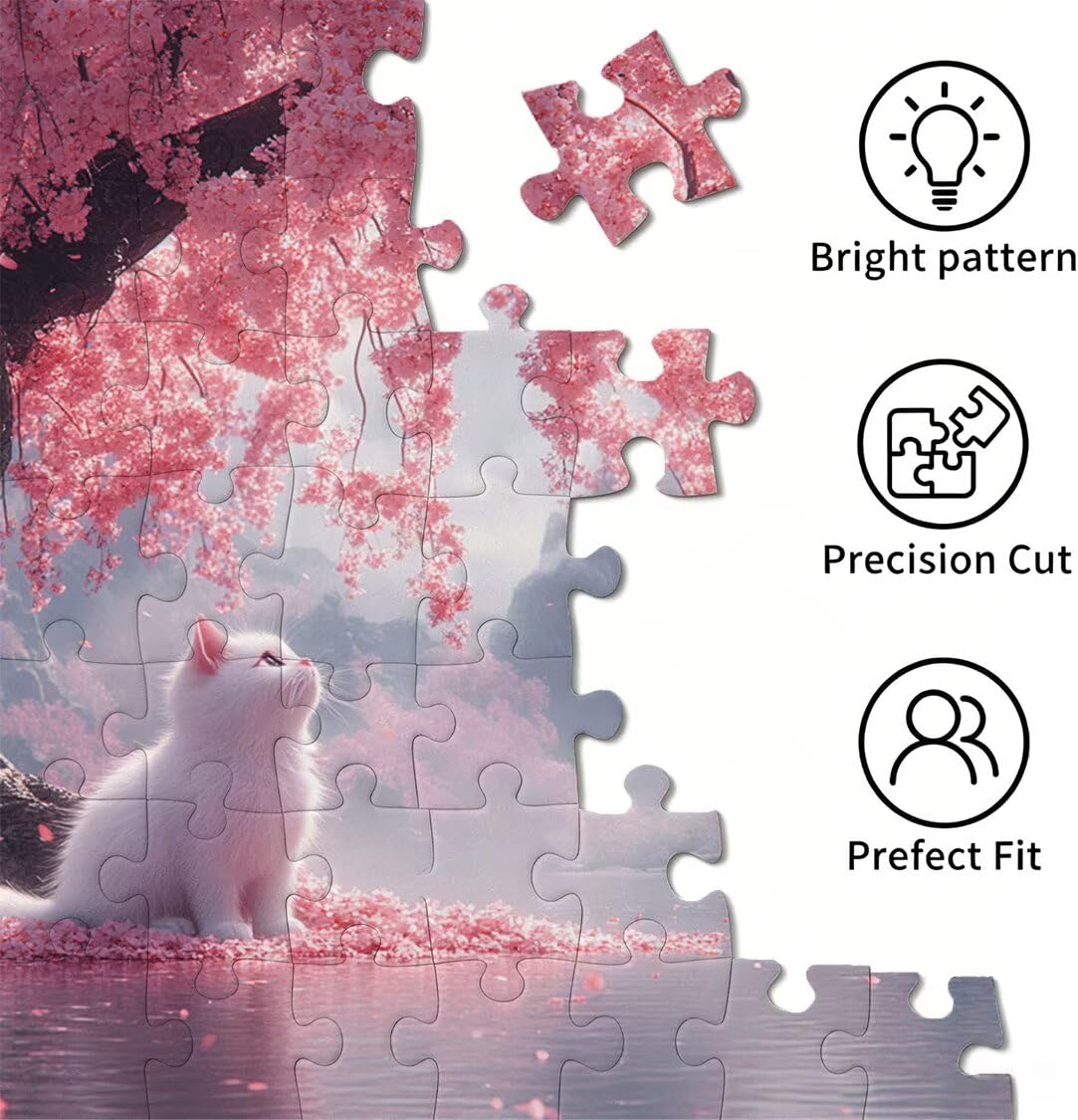 Aussicht Puzzle 4000 Teile, Holzpuzzle Erwachsene, Katzen, n-149