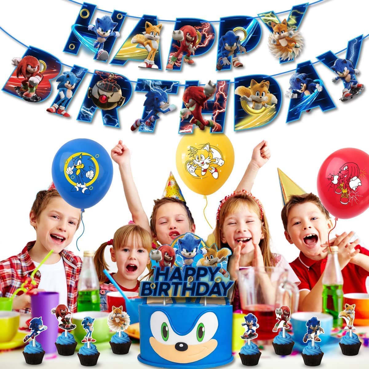 Buy Sonic Hedgehog Party Decorations Pack Aforentier Sonic Birthday
