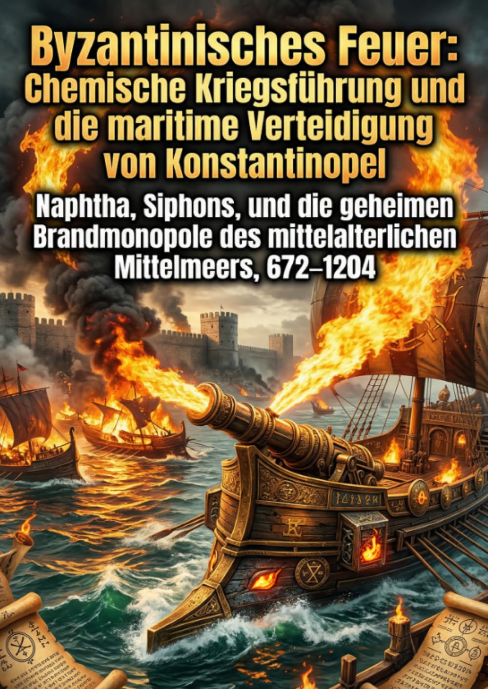 Byzantinisches Feuer: Chemische Kriegsführung und die maritime Verteidigung von Konstantinopel: Naphtha, Siphons, und die geheimen Brandmonopole des mittelalterlichen Mittelmeers, 672–1204