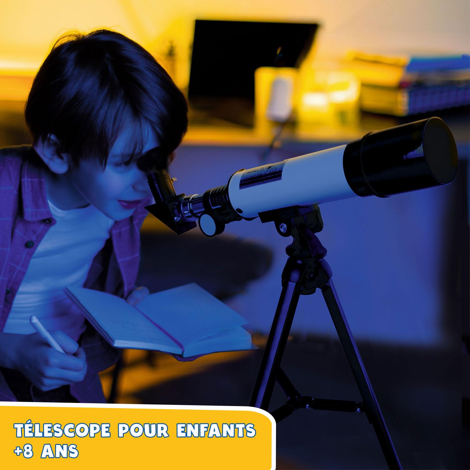 Telescope Enfant avec Application éducative | Telescope Astronomique Enfant 8 Ans Plus | Lunette Astronomique Et Terrestre | Cadeau Garçon 8 Ans