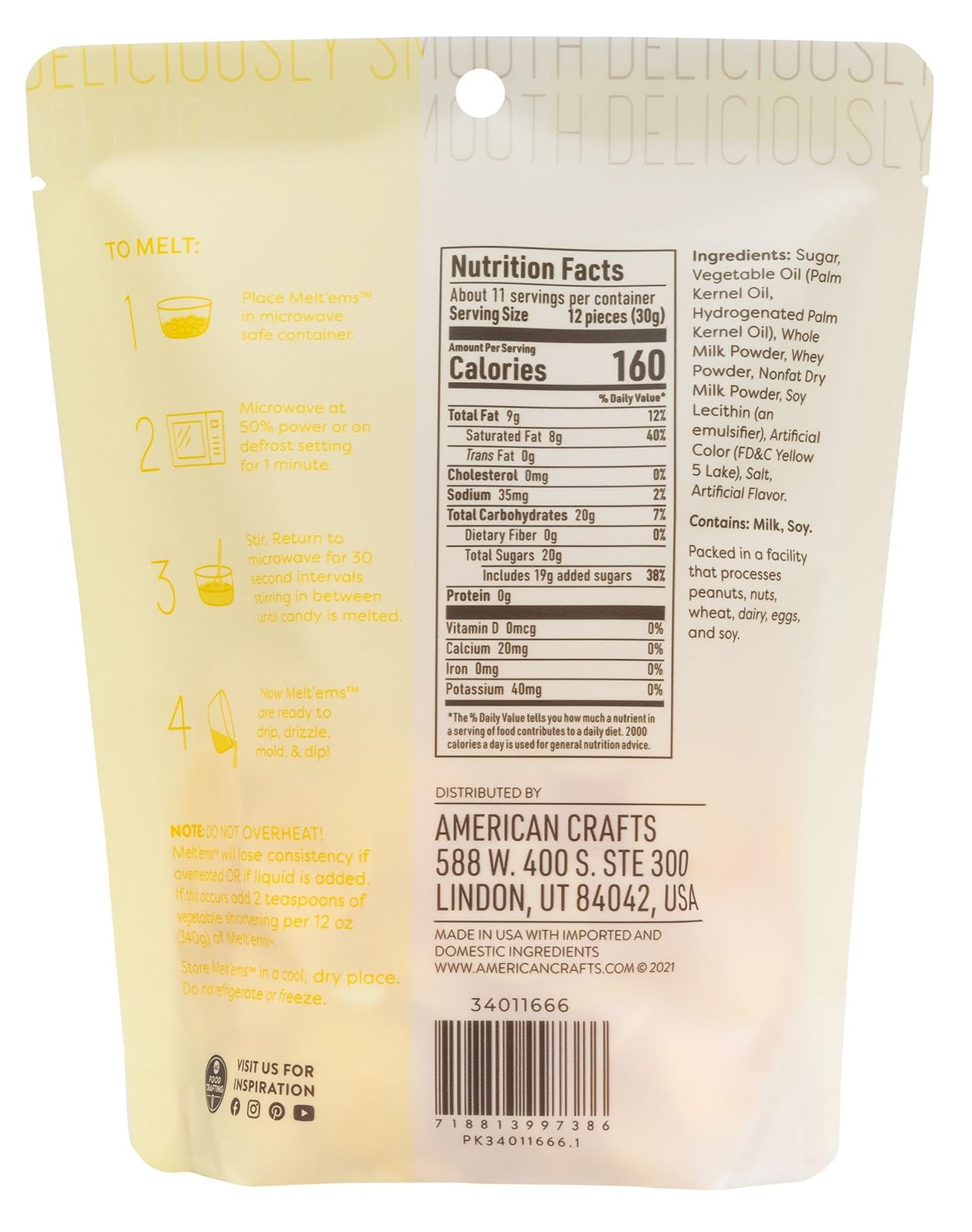 Sweetshop Melt'ems 12oz-Yellow