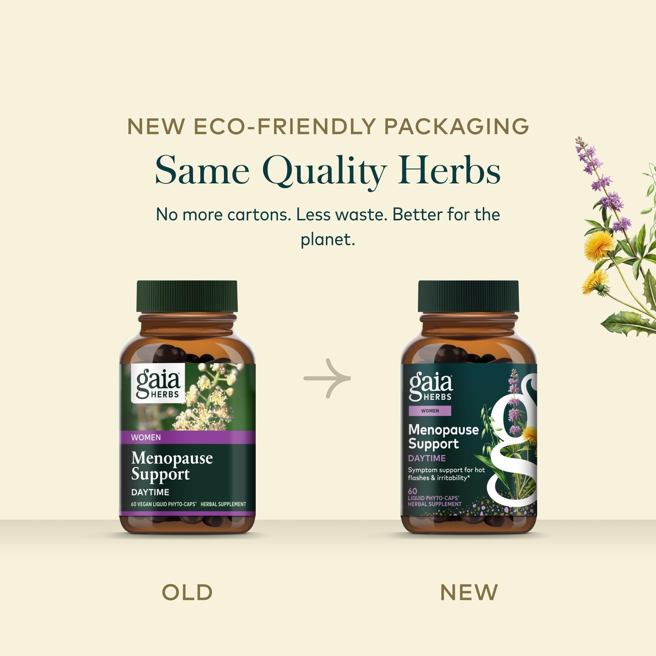 Gaia Herbs Menopause Support Daytime, 60 Vegan Capsules, 60 Servings — Amazon image 7