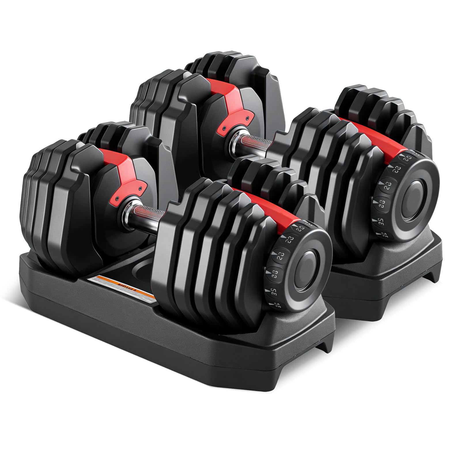 Adjustable Dumbbell Set 2-in-1 Weights with Anti-Slip Handle Fast Weight Adjustment for Home Gym Strength Training Single Pair