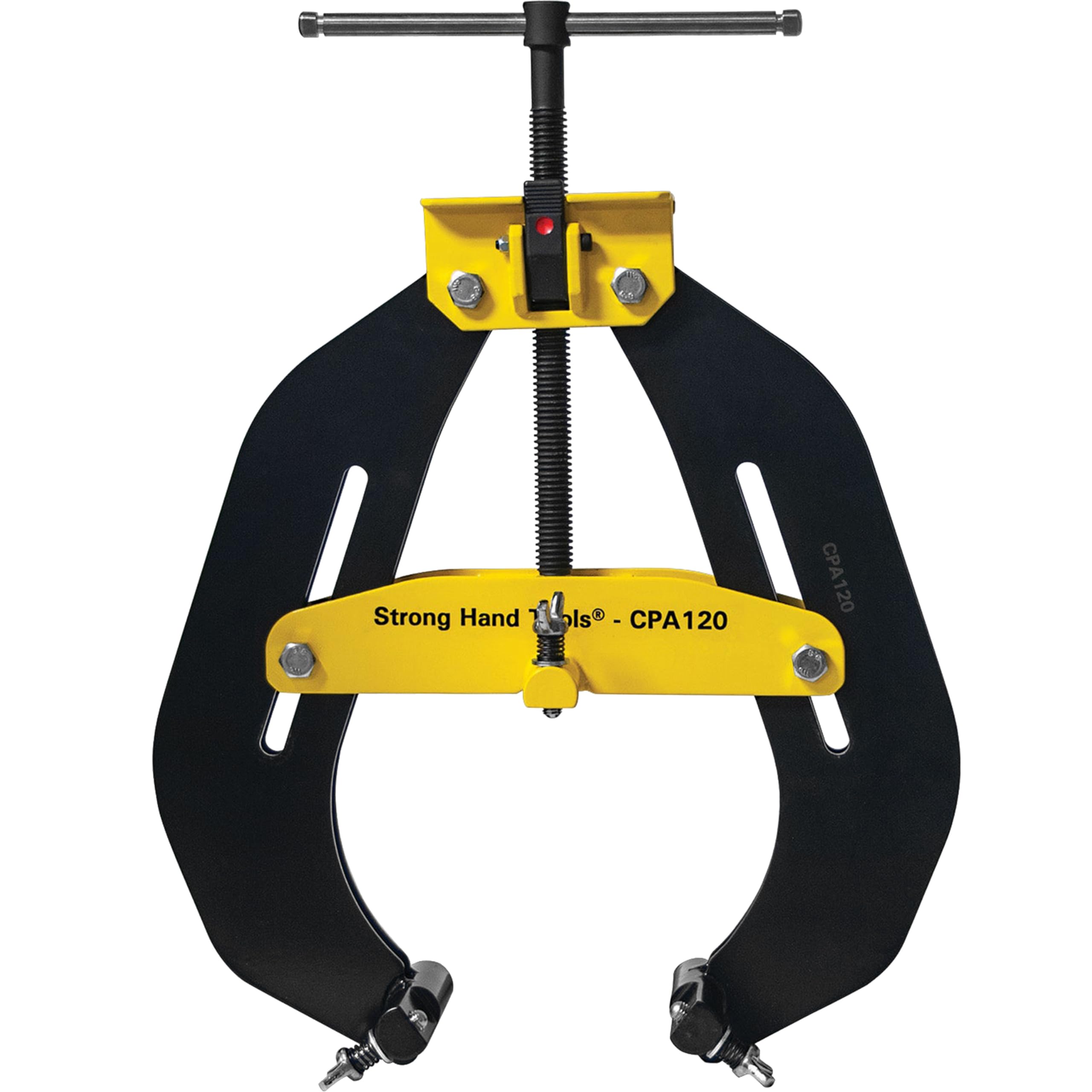 Strong Hand ToolsPipe Alignment Clamp, Pipe Diameter Capacity: 4.5" - 12", Fit-Up Clamp, Quick Acting Screws, Stainless Steel Contact Adjustment Screws, CPA120