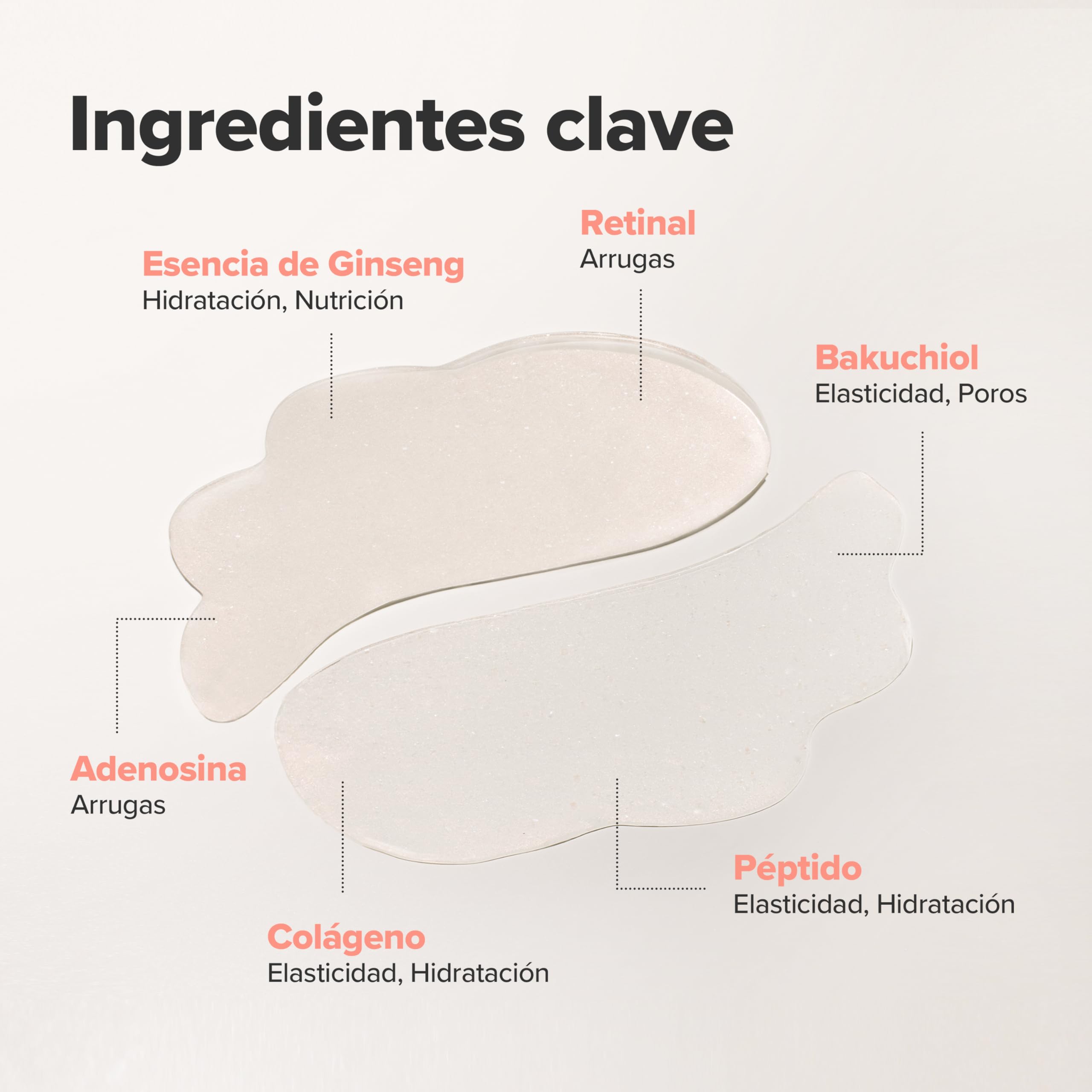 Beauty of Joseon Revive - Parche para debajo de los ojos con retina y ginseng, para ojos hinchados, líneas finas y arrugas, colágeno, péptido, adenosina y bakuchiol, para todo tipo de piel, 60 hojas