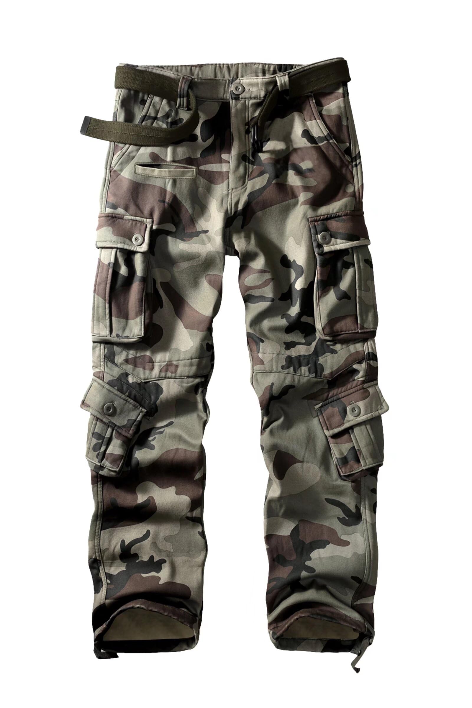 Vatinnt Men's C29 Camo Cargo Trousers Cotton Combat Trousers 3354 42