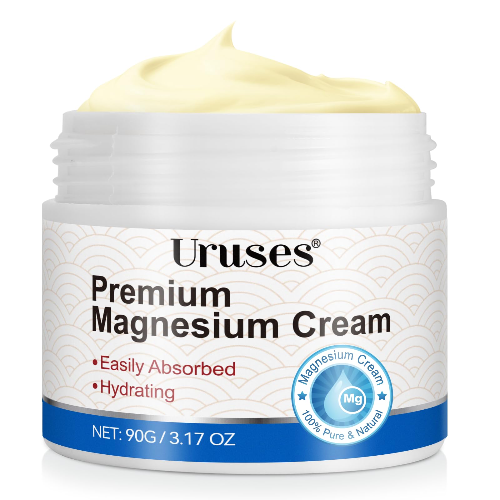 Magnesium Cream for Sleep & Leg Cramps - Natural Magnesium Butter, Muscle Pain & Relaxation, 90 g (Pack of 1)