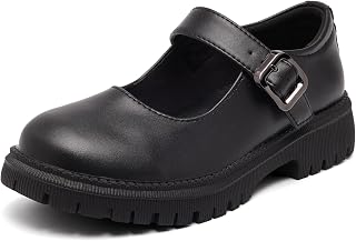 Mary Jane Shoes for Women Vegan Leather Oxford Dress Shoes Cute Buckle Strap Dressy Flats for Work Office School Business Casual Cosplay Teacher