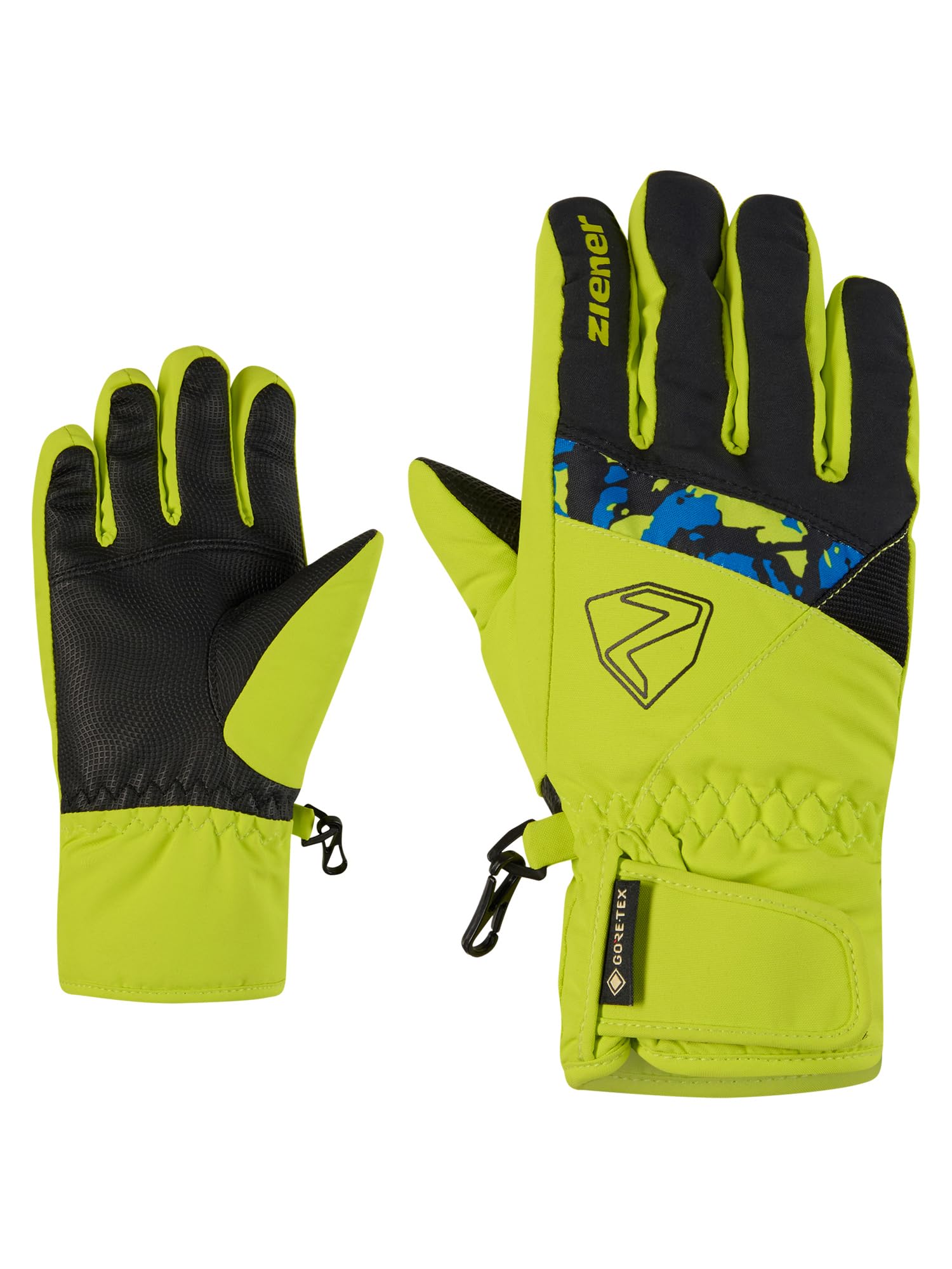 Ziener Guanti da sci LEIF-Z per bambini/sport invernali | Gore-Tex, impermeabili, Lime, 6