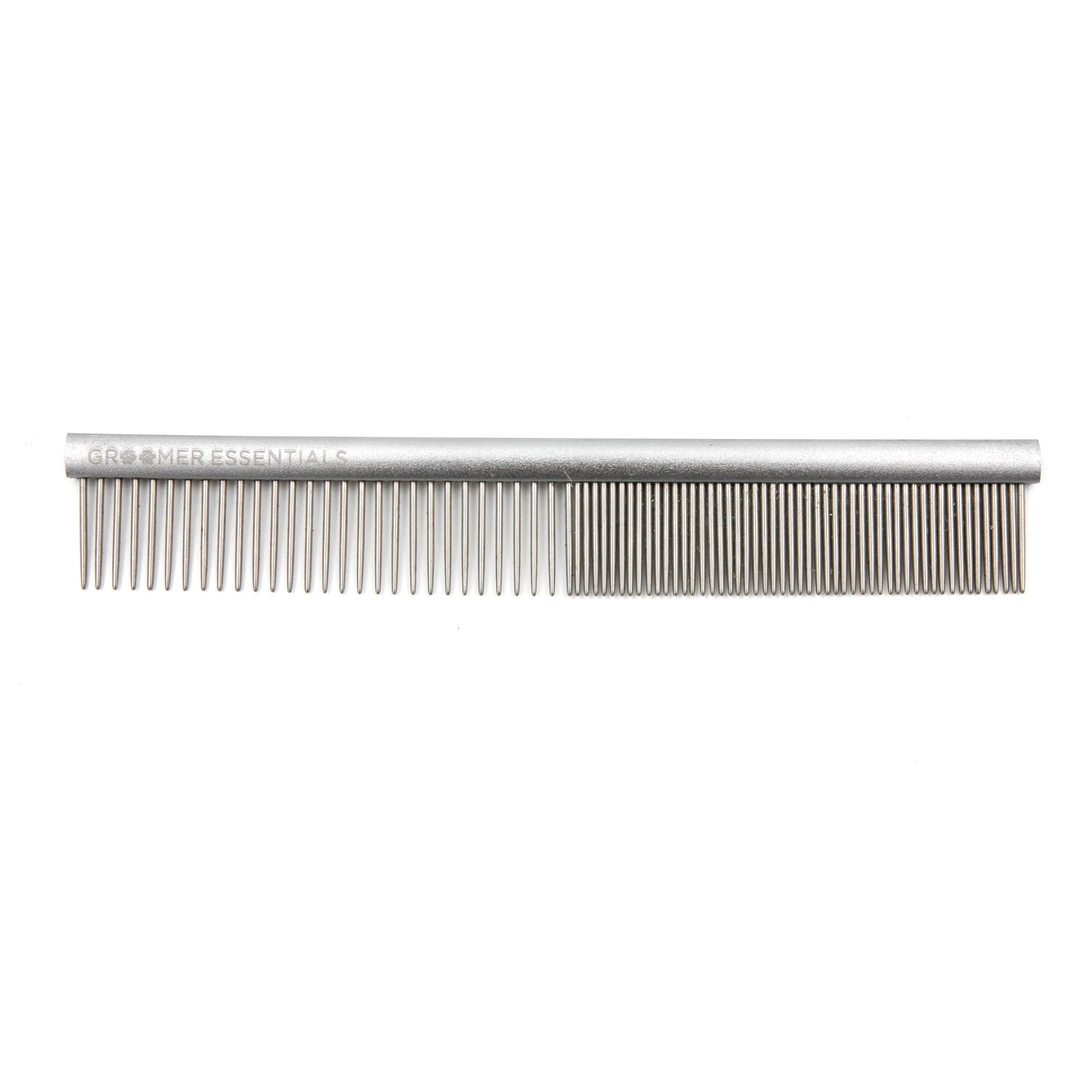 Groomer Essentials 5" Face and Feet Comb - Finishing and Fluffing Comb - Perfect for Detail Work on Delicate Faces and Feet - Features Anti-Scratch