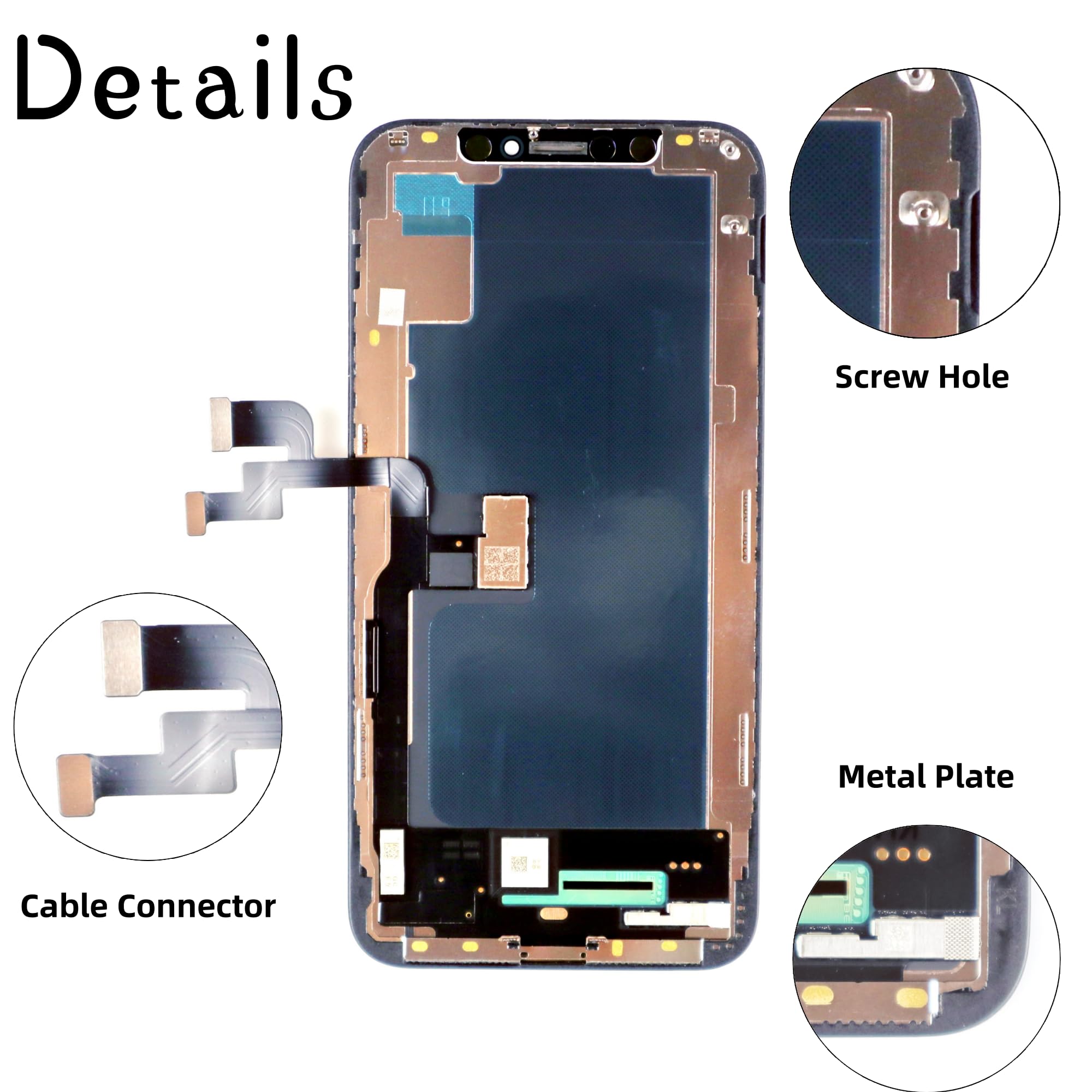 Tested Incell Screen for iPhone X Screen Replacement kit Display