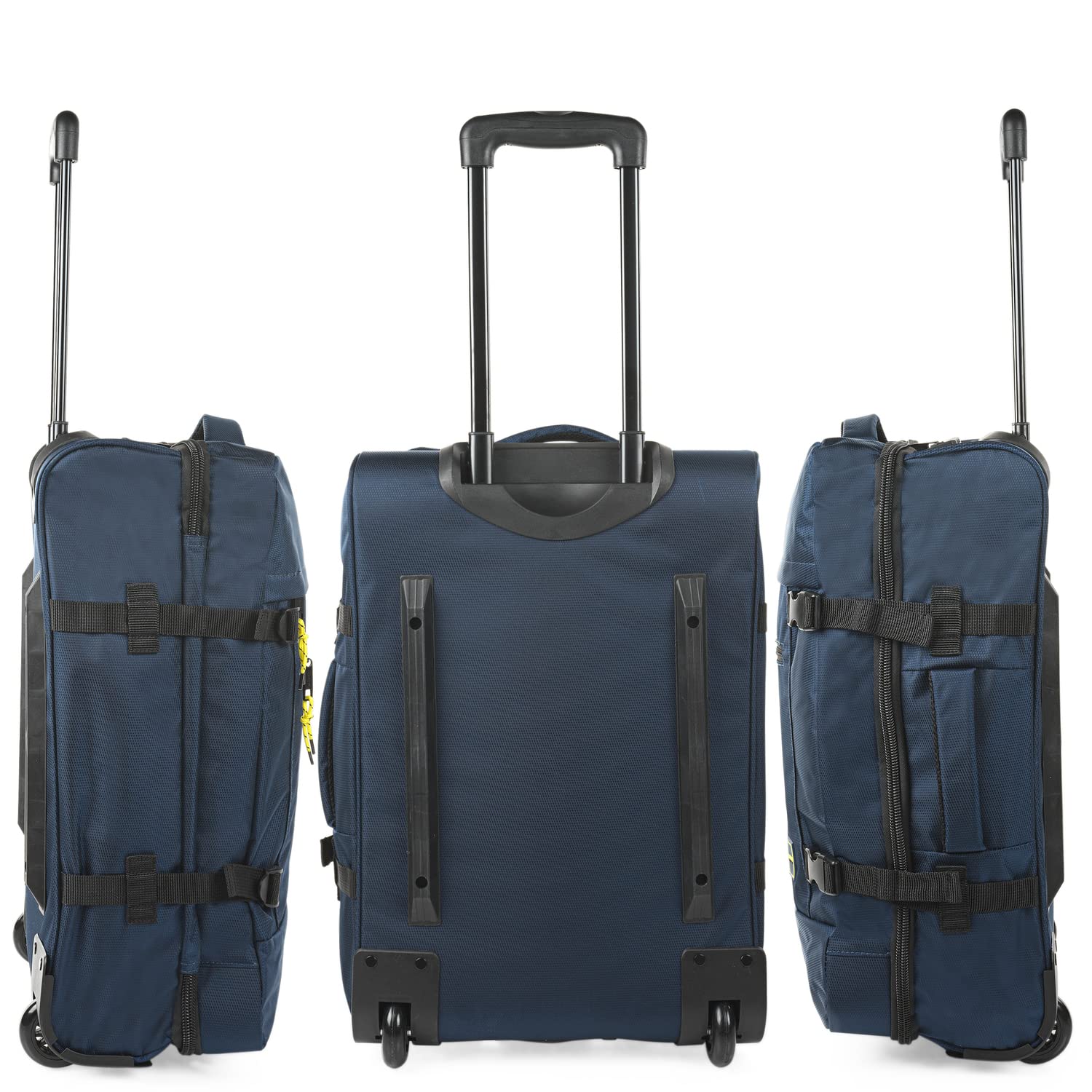 Jaslen - Maleta Cabina 55X40X20 Ligera y Resistente, Ideal como Maletas De Cabina, De Viaje o Mala Viagem, diseño Compacto y Funcional, Marino