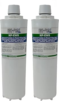 Neo-Pure NP-EWS Compatible Replacement Water Filter for Elkay 51299C, 51300C, WSF6000R and Halsey Taylor 55898C | Reduces Contaminants for Clean, Fresh Drinking Water 2-Pack
