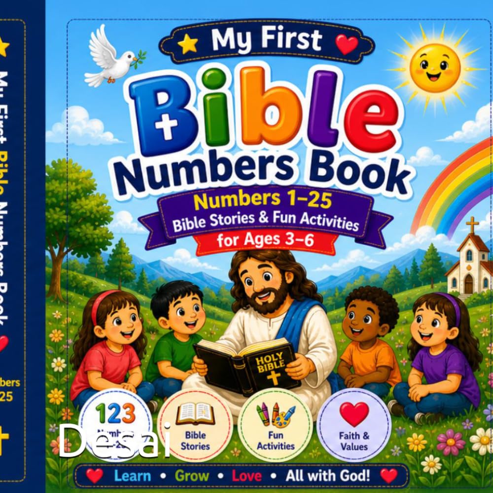 My First Bible Learning Book: Numbers 1–25, Bible Stories & Fun Activities for Ages 3–6 (Little Learners with God)