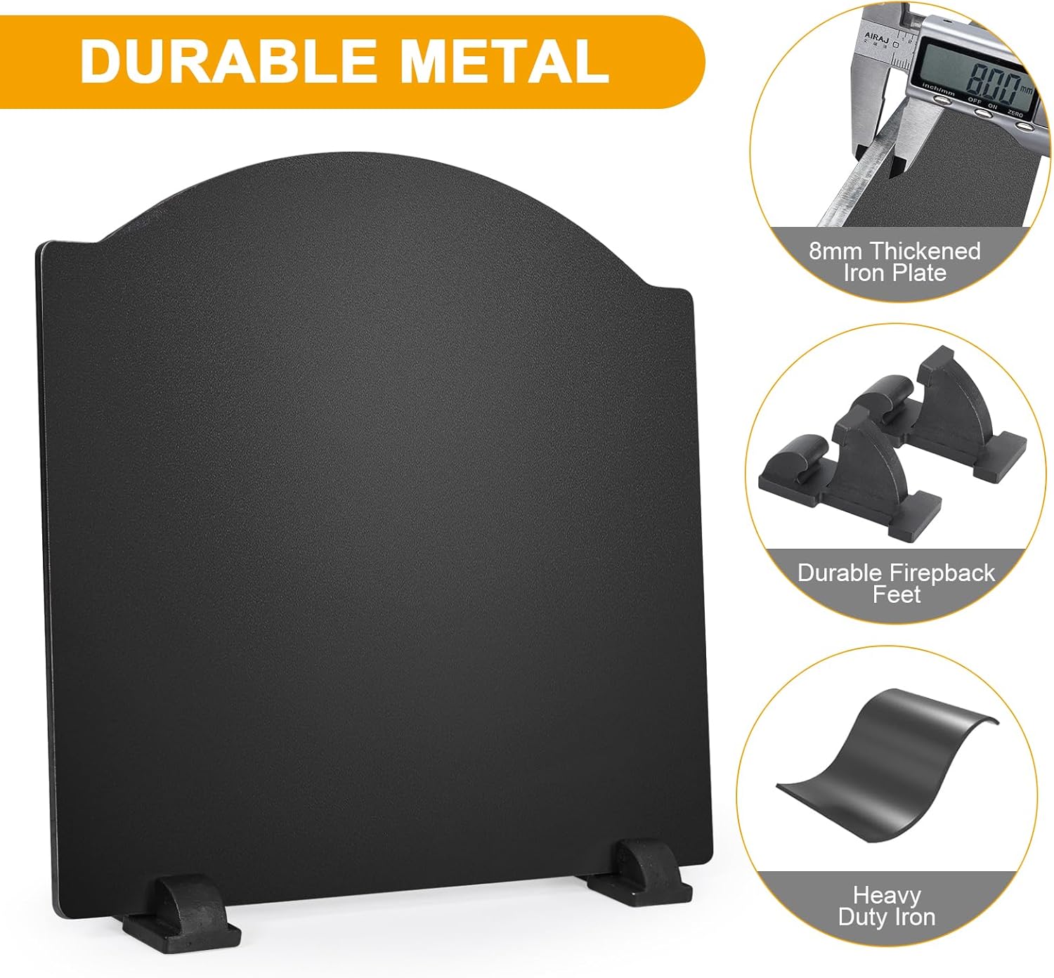 Fireplace Grate and Fireplace Fireback