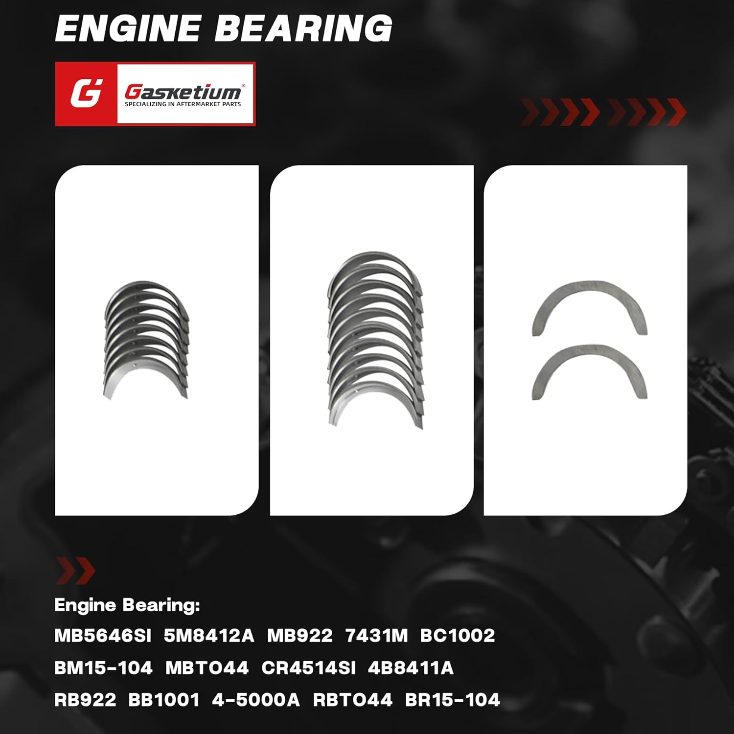 2AZ-FE Engine Rebuild Kit with Crankshaft Connecting Rods Main Rod Bearings Piston Head Gasket Set Fit For Toyota Highlander RAV4 Corolla XRS Matrix S for Scion tC xB 2AZFE 2.4L 2001-2015