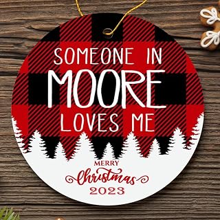 Family Ornament Moore Someone in Moore Loves Me - Long Distance Moore 3'' Plastic
