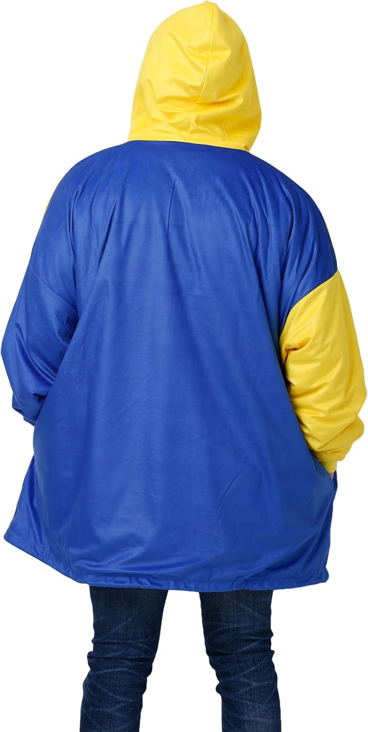 foco NFL Team Logo Reversible Oversized Sherpa Hoodie Sweatshirt Hoodeez image 2