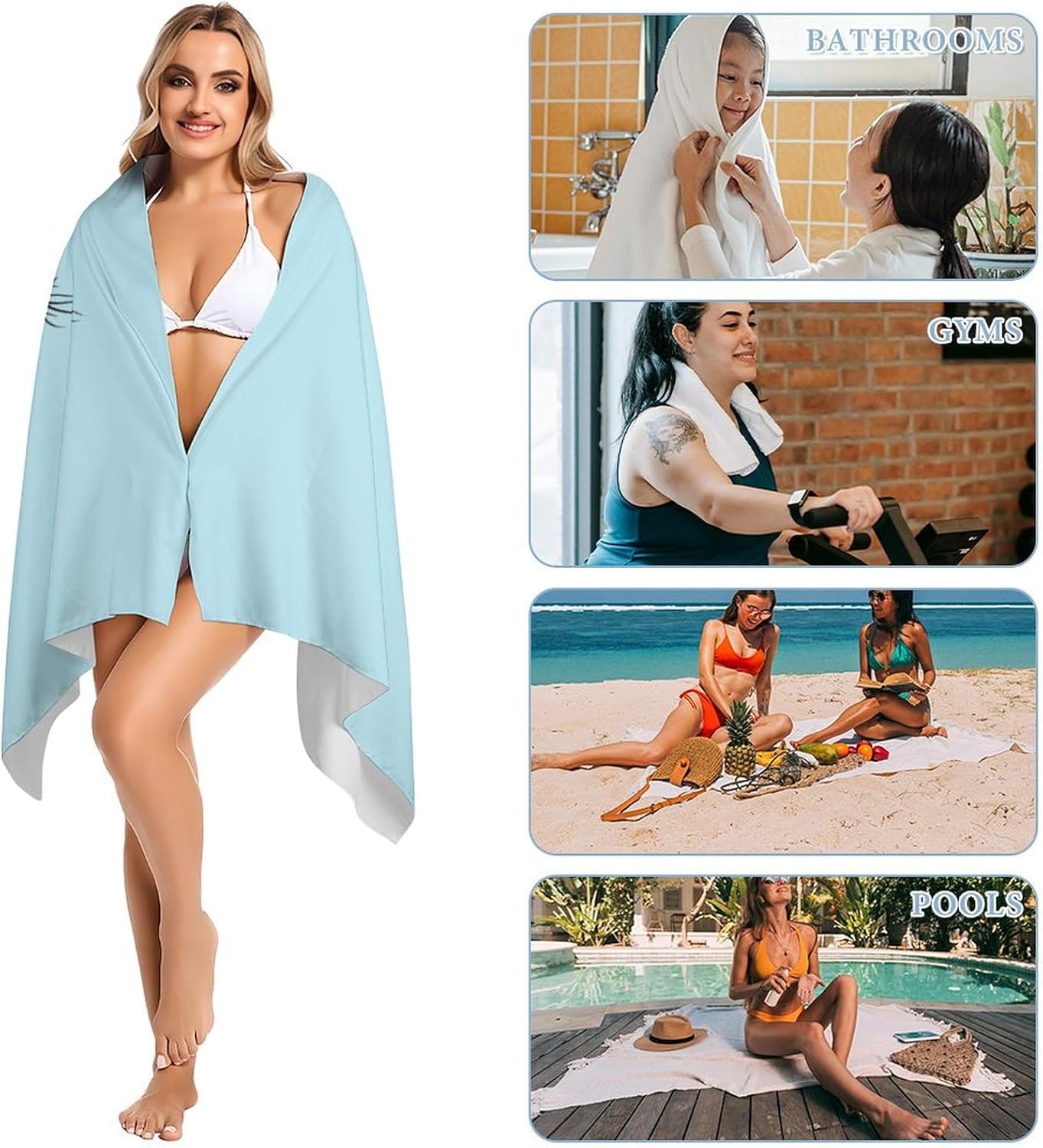 America Grown with Canadian Roots Bath Towel Beach Towels Quick Dry Oversized Bath Blanket Highly Absorbent Towel for Women Men 160x80cm