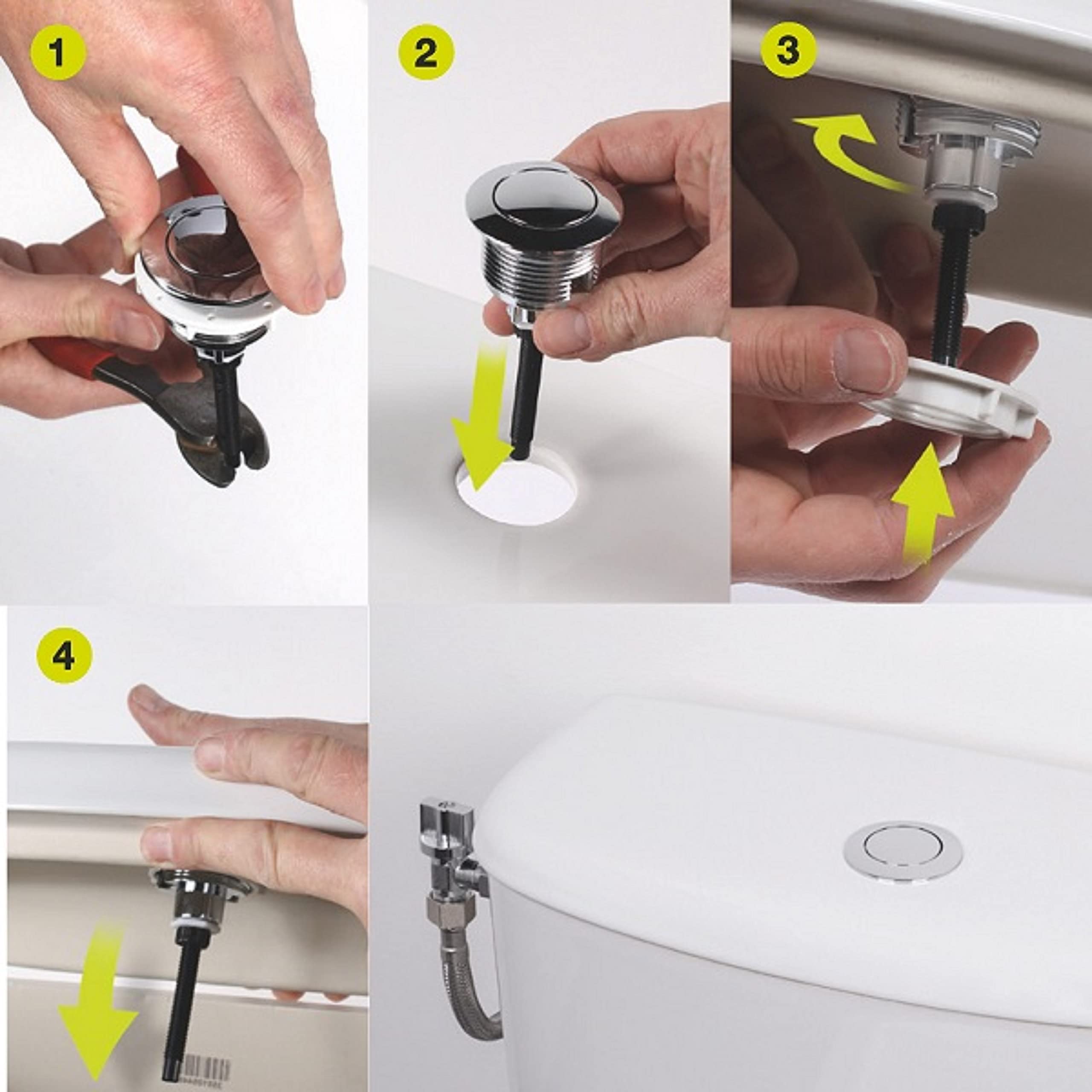 Meccanismo Di Scarico Per WC A Tirante NOYON & THIEBAULT | Sistema Classico E Affidabile Per Cisterna | Compatibile Universale | Facile Installazione Fai-da-te - 3