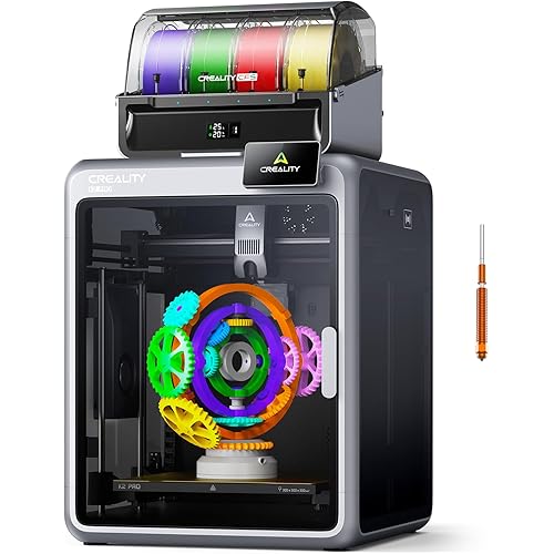 Creality K2 Pro Combo (A) 3D Printer, Multicolor 3D Printer with CFS, 600mm/s Max High-Speed, Dual AI Camera, Fully Assembled Auto Leveling, 300x300x300mm Large Print Volume, for Pros & Hobbyist