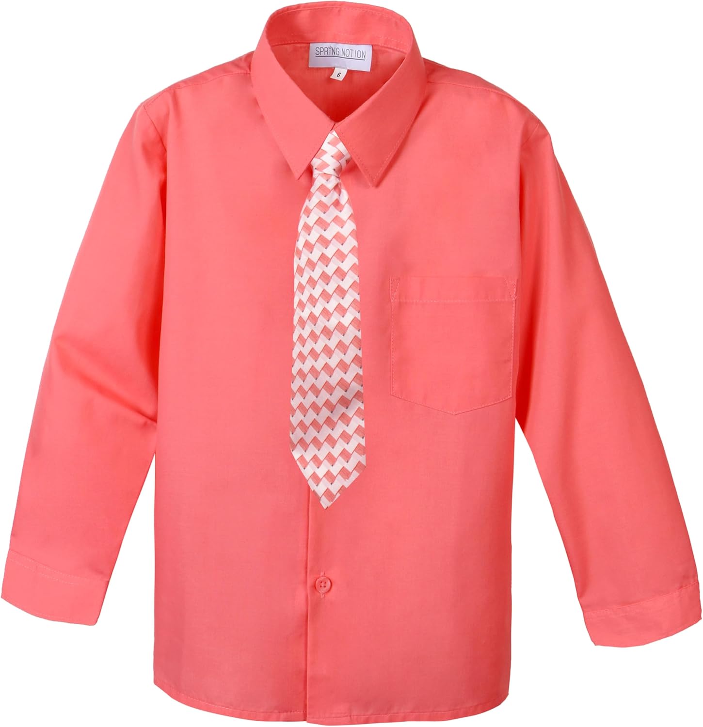 Spring Notion Boys Dress Shirt and Tie Set