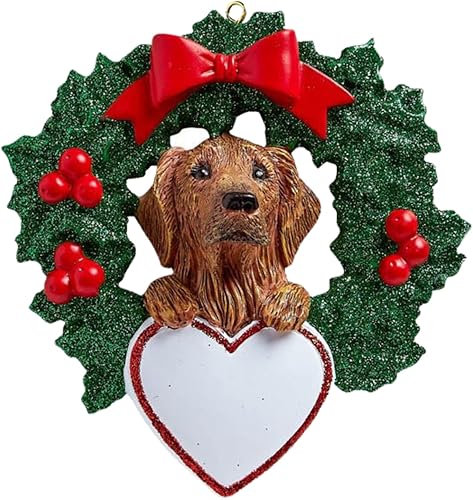 Miniatura 2 de Adornos personalizados para árbol de Navidad 2023 para mascotas  Golden Retriever con corona, adorno personalizado de Feliz Navidad  Recuerdo para
