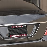 Vista 66 de Rico Industries NCAA Black Laser Cut Chrome Frame 12" x 6" Black Laser Cut Chrome Frame - Car/Truck/SUV Automobile Accessory