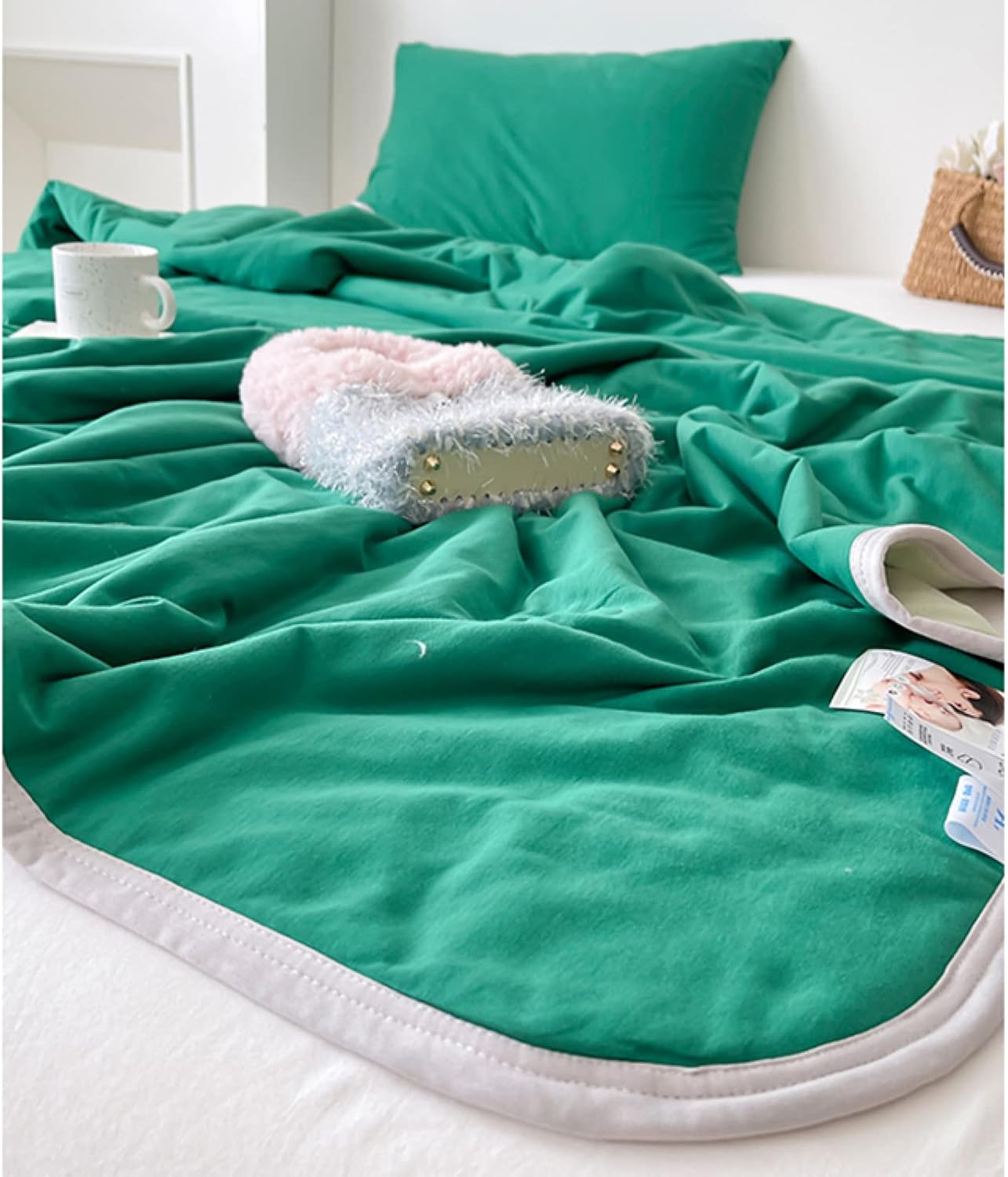Double Duvet Set - Double Duvet - Queen Duvet Soft and Light Microfiber Bedding Nap Blanket Sofa Blanket All Season Use (H Queen Double 200X230cm)