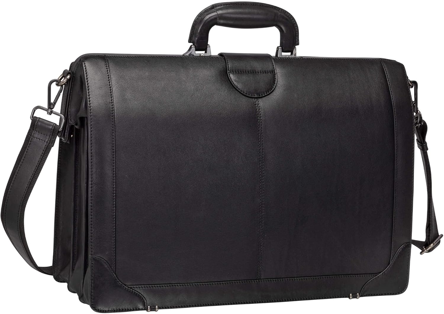 Mancini Milan Luxurious Litigator Briefcase Pocket for 17.3” Laptop