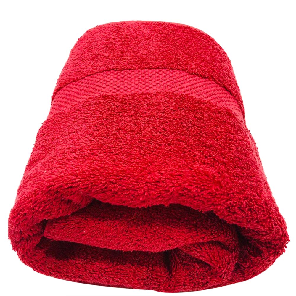 BYFT Gardenia Bath Towel, 550 Gsm, Red, 70 x 140 cm