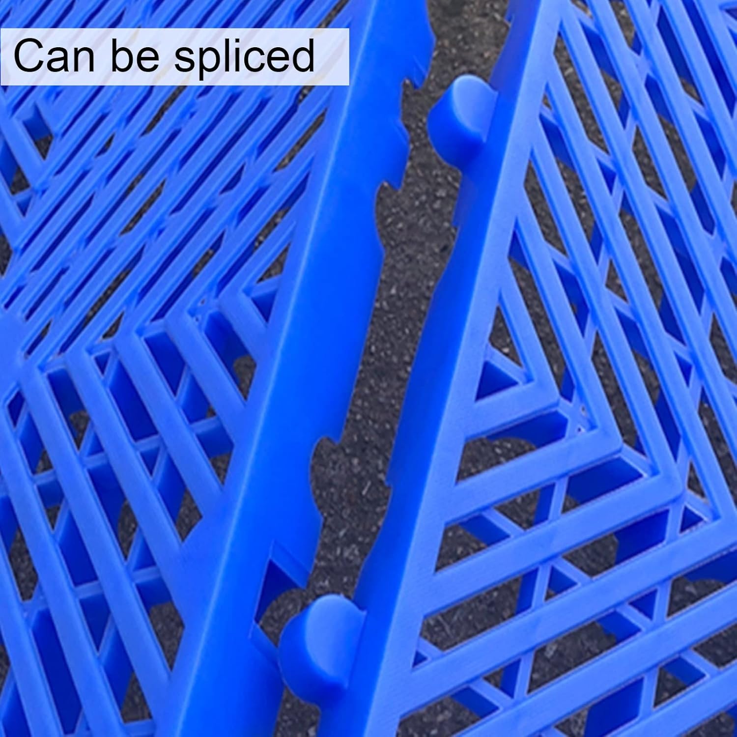 Lightweight Plastic Pallets, Plastic Pallets, Waterproof Polyethylene Pallet for Warehouse Storage, Closets, Easy to Stack(Blue-1pack)