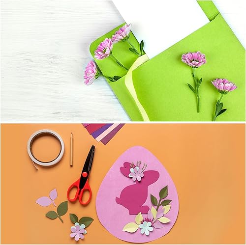 Miniatura 10 de MECCANIXITY 50 hojas de papel de copia de color de 8 12 pulgadas, 2.82 ozm, azul lago para impresión de oficina, copia de documentos, invitaciones,