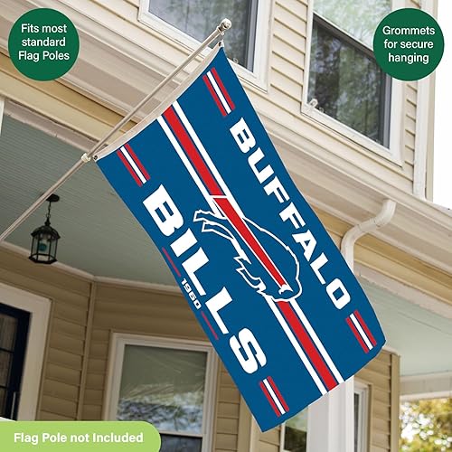 Miniatura 270 de NFL Dallas Cowboys - Bandera duradera de 3 x 5 para exteriores con ojales, bandera y pancarta resistentes para jardín al aire libre y patio, bandera