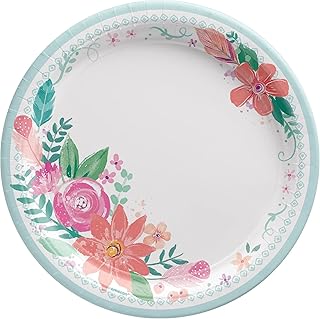 Free Spirit Floral Fiesta Round Plates, 7