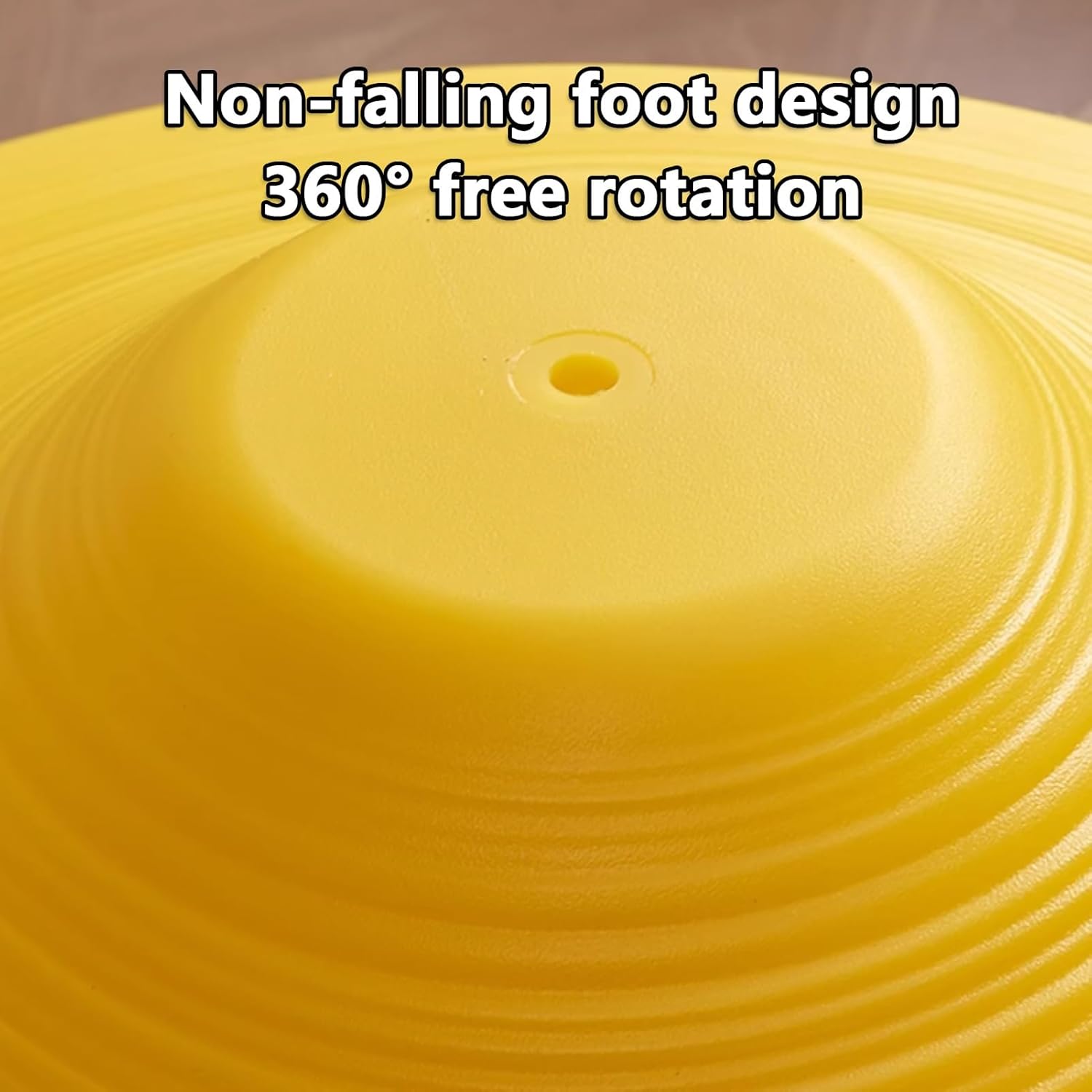 One-Piece Molded 360 Swivel Chair, Recliner for Kids & Adults, Indoor Outdoor Relaxing Rotating Stool for Camping, Living Room, Bedroom, Patio, Backyard(Black,Large)