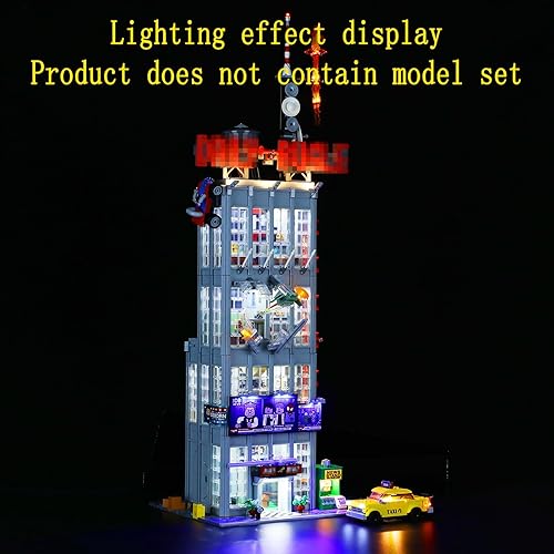 Miniatura 5 de Kit de luz LED compatible con Lego Daily Bugle - Juego de iluminación para modelo de construcción 76178 (juego de modelos no incluidos)