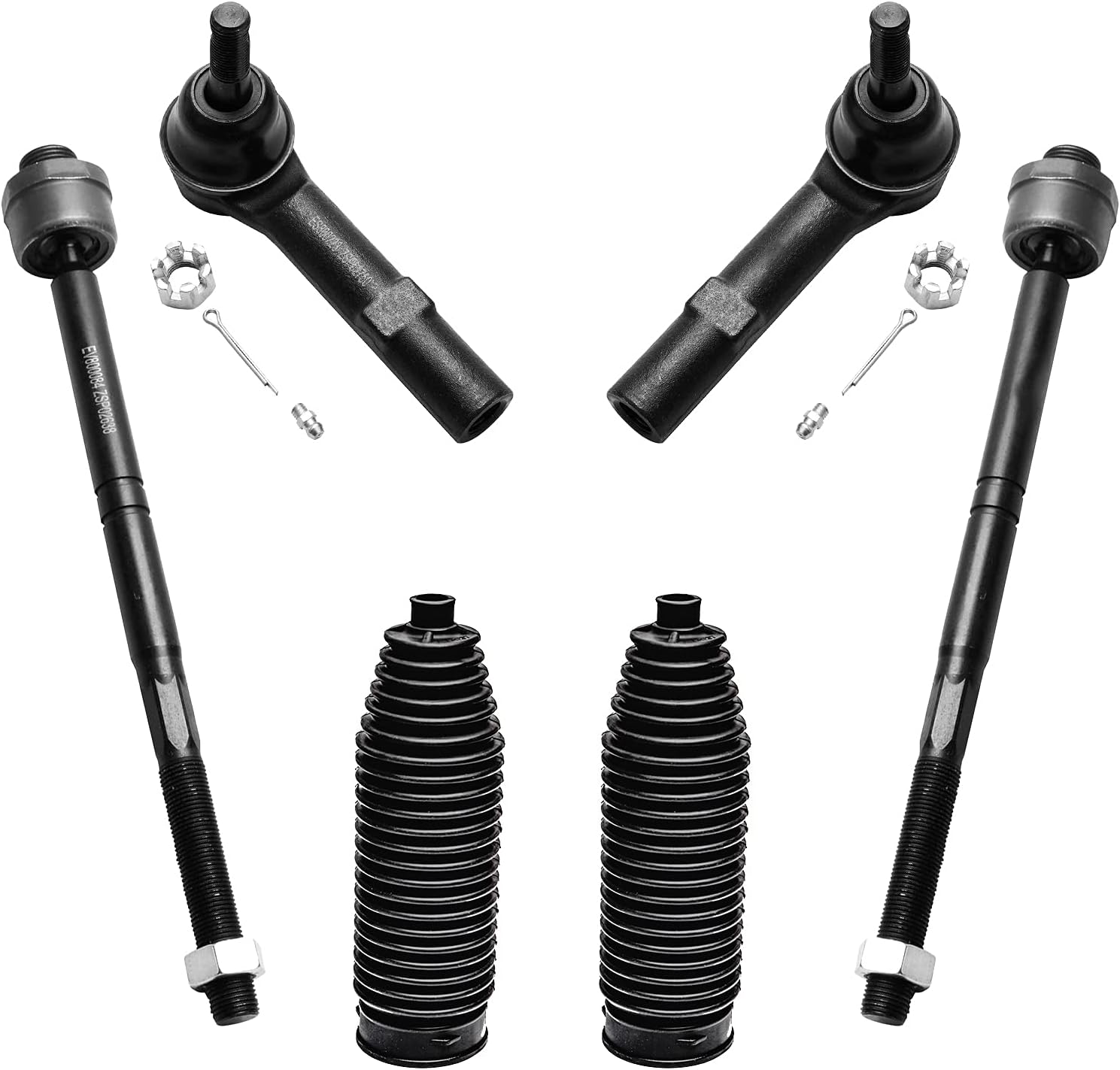 Detroit Axle - Front 12pc Suspension Kit for 2007-2013 GMC Chevy Silverado Sierra Suburban Yukon XL 1500 Escalade 2 Upper Control Arms 2 Sway Bars 4 Inner & Outer Tie Rods 2 Lower Ball Joints 2 Boots