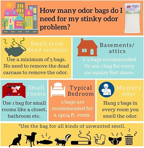 Miniatura 8 de GrandLifeBrands Eliminador de olores prémium roedores muertos, alimentos rancios, olores de mascotas, arena para gatos, basura, mofetas, orinaheces,