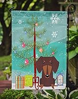 Vista 1136 de Caroline's Treasures BB4243GF Bandera de jardín con texto en inglés «Merry Christmas» con texto en inglés «Merry Christmas», bandera decorativa