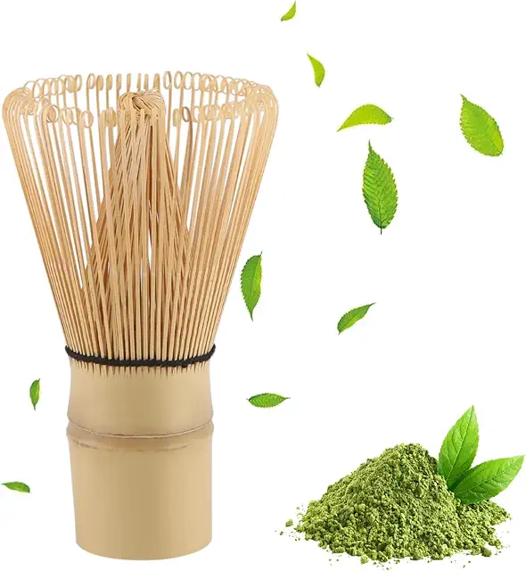 Fouet Matcha en Bambou Naturel 100 Dents - Accessoire de Cérémonie du Thé Japonais
