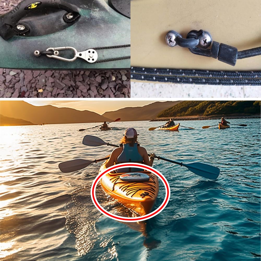Ganci Per Kayak E Canoe - Set 30 Pezzi Per Corde Elastiche E Maniglie Di Trasporto