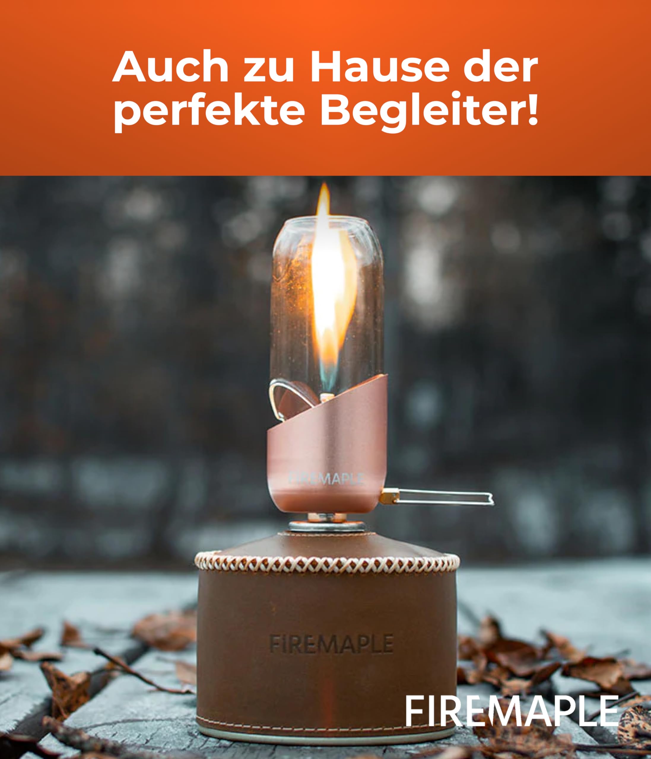 Orange Gaslampe