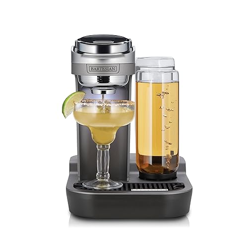 Bartesian Duet Cocktail Machine and Margarita Maker - Compact Home Bartender Mixologist Drink Mixer with 2 Glass Spirit Bottles - Automatic Machine Creates Premium Cocktails and Mocktails in Seconds