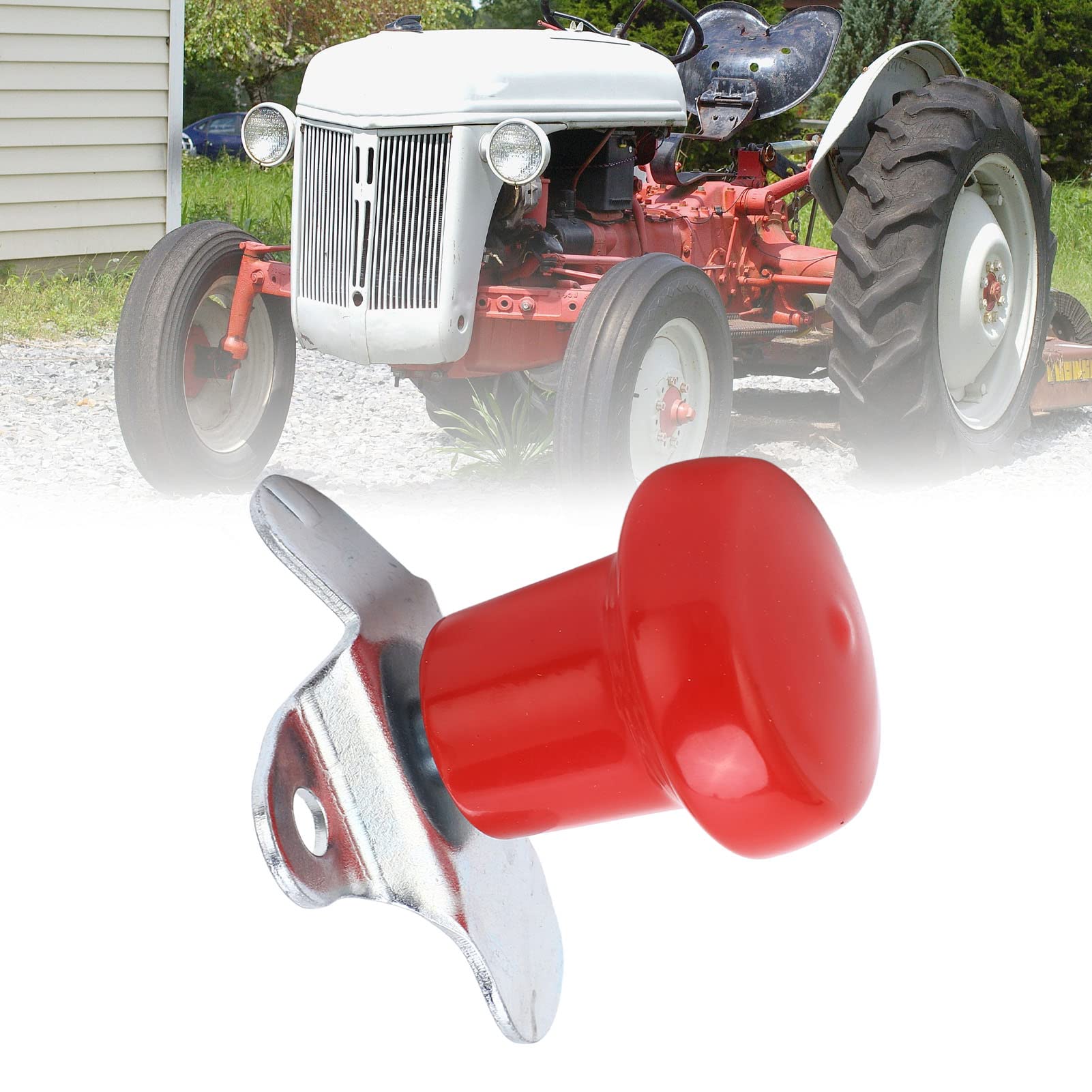 Steering Wheel Spinner 3004-2348 Red Universal Steering Wheel Auxiliary Handle with Deep Spokes Cars, Trucks, Boats, Tractors