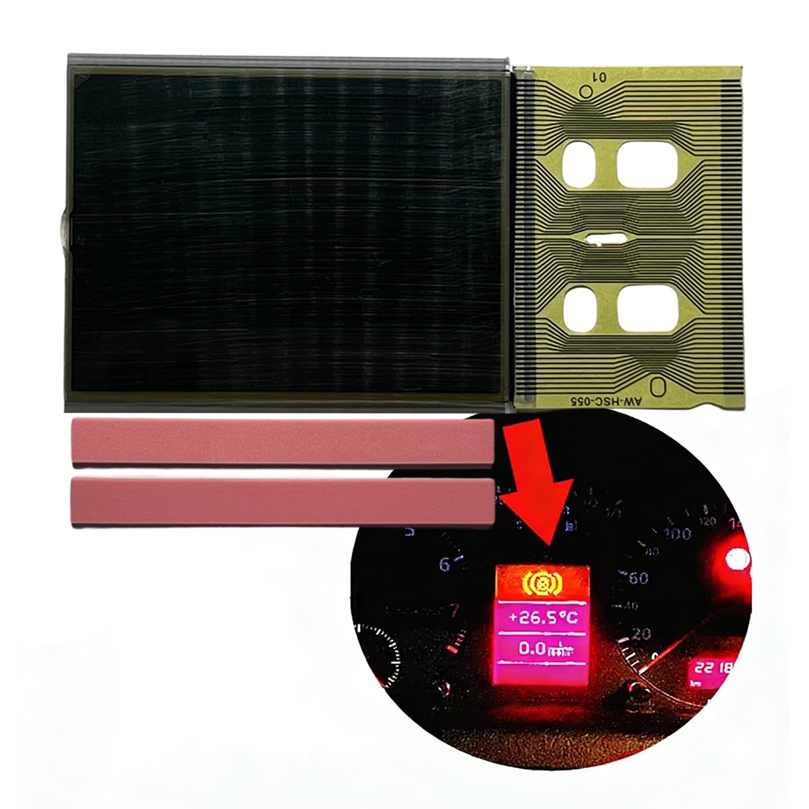 Pantalla LCD para tablero de instrumentos B5, repuesto de pantalla de salpicadero