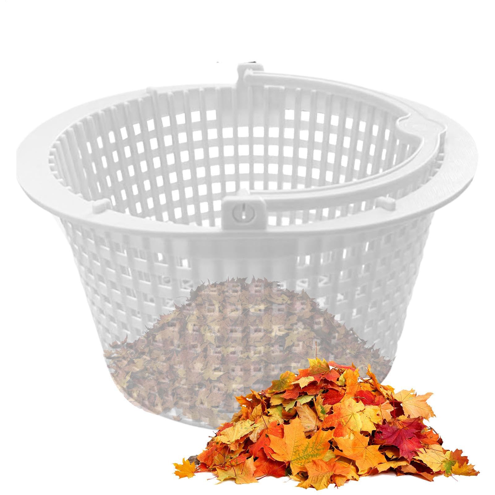 Panier De Skimmer Pour Piscine - Rond, Avec Poignée, En Résine PP, Pour Remplacement Standard