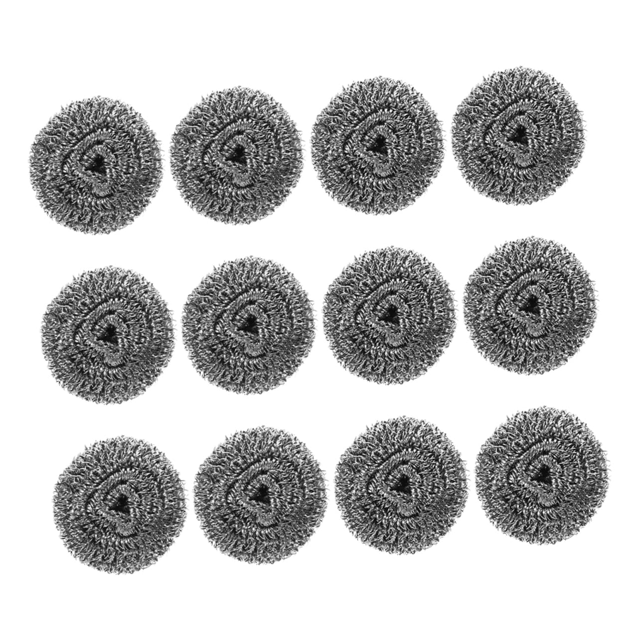 HAPINARY 12-Piece Steel Wire Ball Scrubbers Dish Cleaning Brush for Kitchen Pots Pans and Oven Versatile Scrubbers for Dishes Cookware and Grills