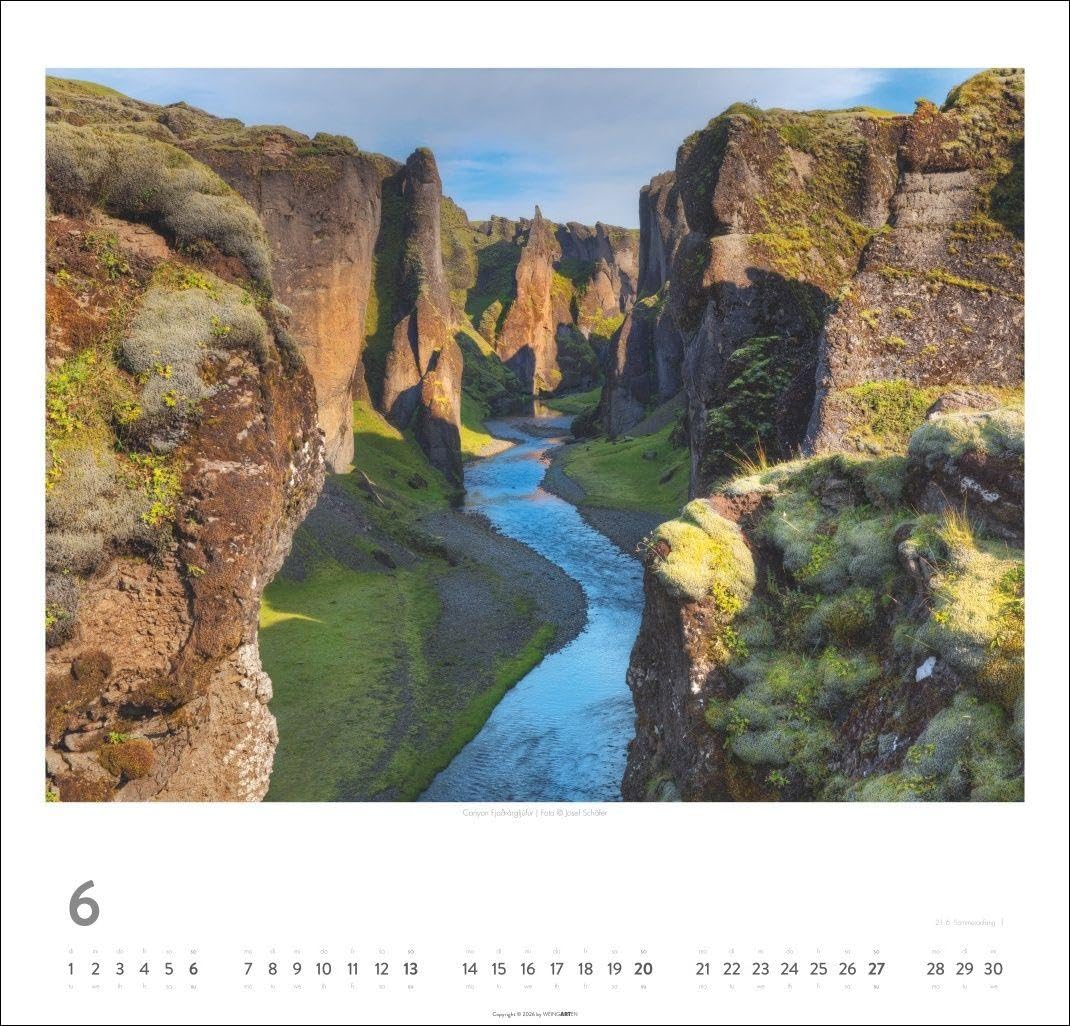 Island Kalender 2027 - Insel aus Feuer und Eis: Wandkalender XXL mit 12 atemberaubenden Fotos von Islands Gletschern, Vulkan-Landschaften und ... Schäfer. Kalender im Großformat 48 x 46 cm
